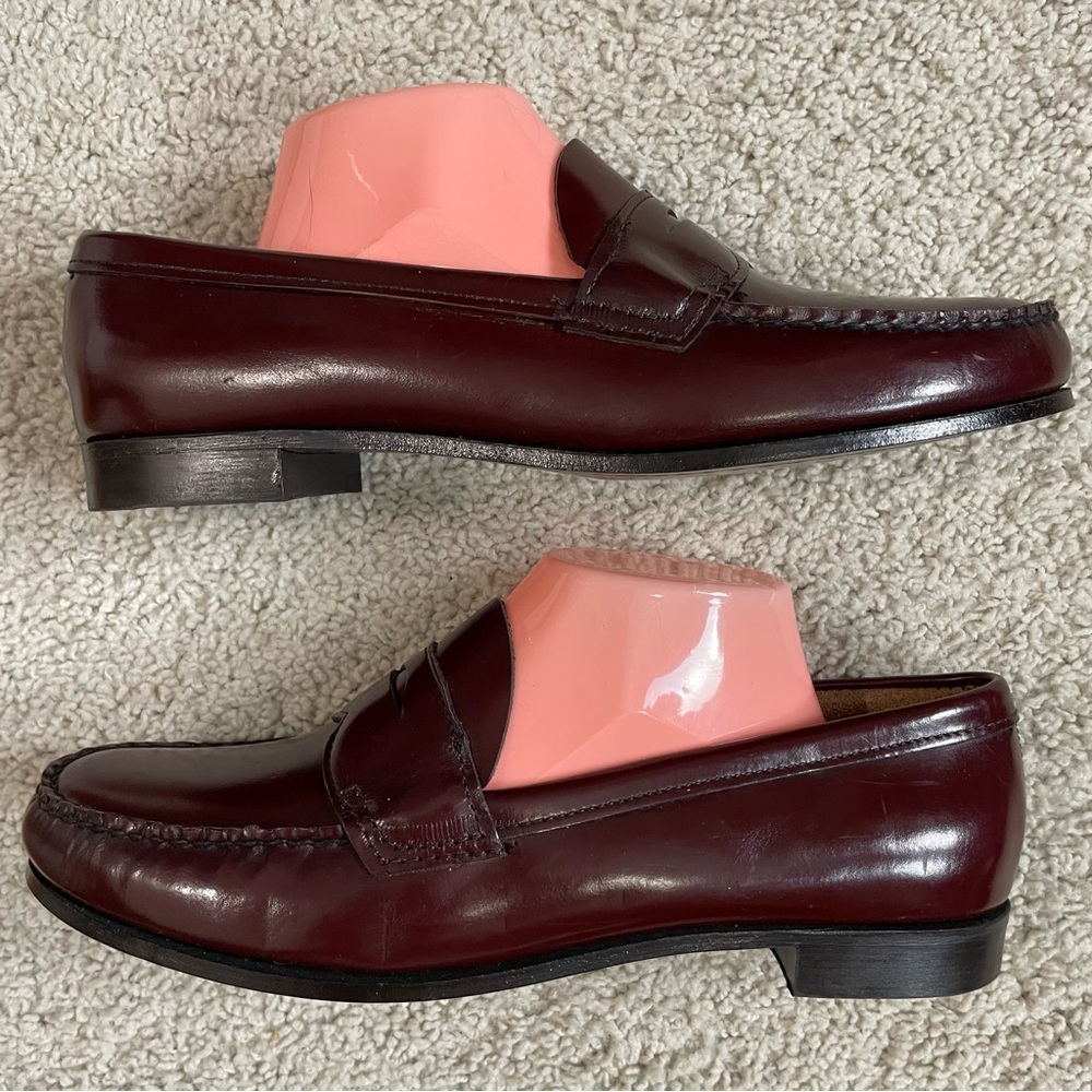 PREPPY Women's GH BASS Weejuns CORDOVAN Leather CLASSIC Penny LOAFERS Shoes 11AA - Picture 4 of 7